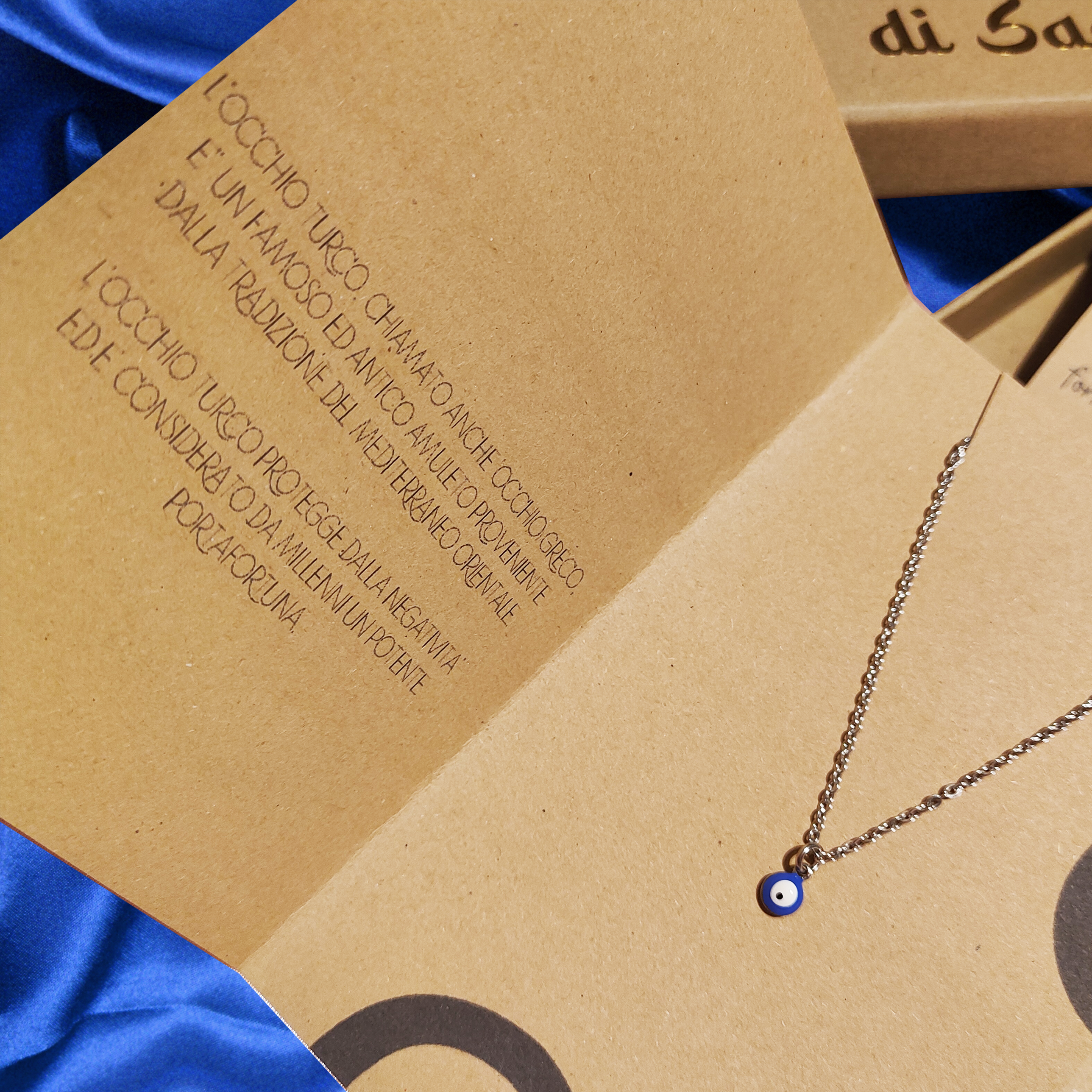 Occhio Turco Box Box con collana, bracciale, anello Moira