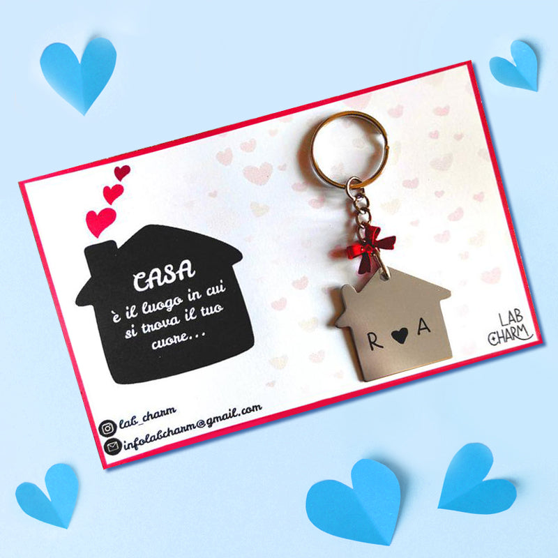 WRITWAA Set Di Portachiavi Personalizzati Per Coppie - Design Creativo Con Serratura e Chiave - Ideale Per San Valentino - Per Dimostrare Amore e Unione, Medio, plata